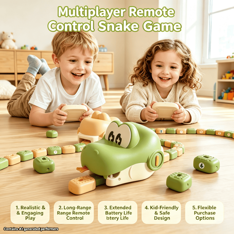 Party Games Competition - Remote Control Snake Toy Family Battle