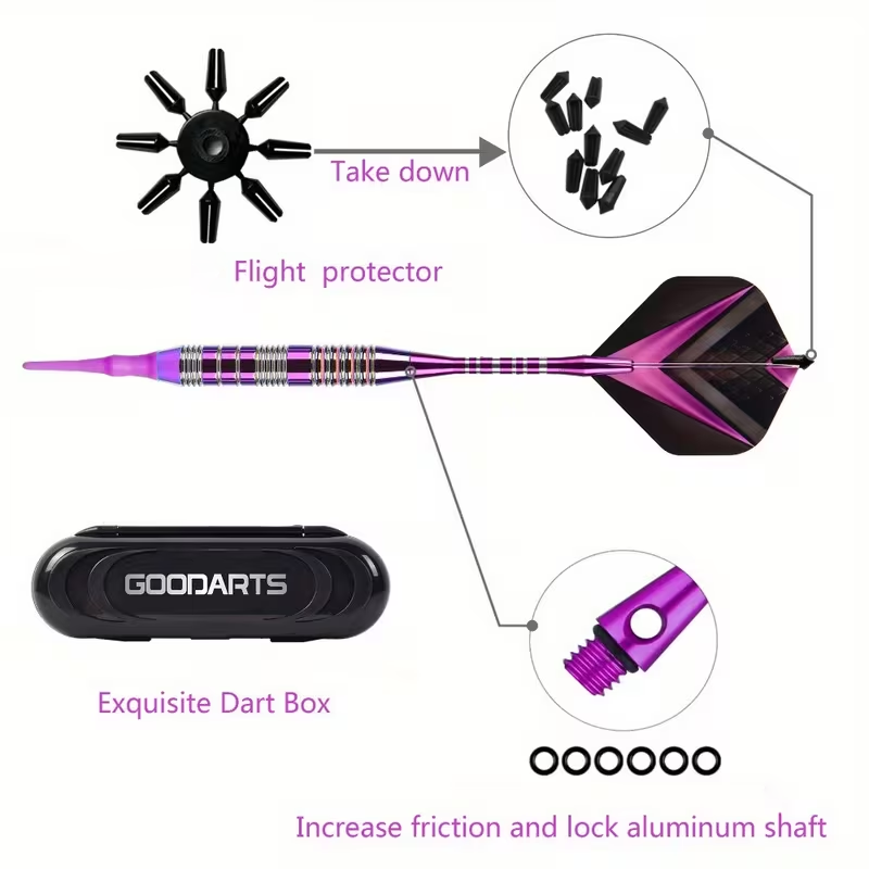 TRALOW Soft Tip Darts Set-with - Party Games Competition 评论和价格