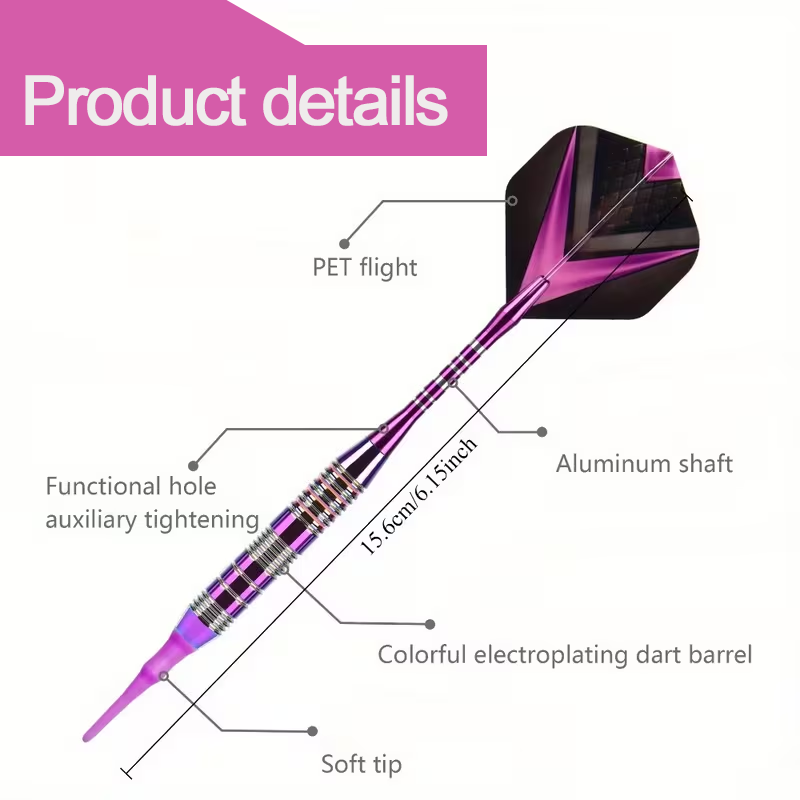TRALOW Soft Tip Darts Set-with - Party Games Competition 评论和价格