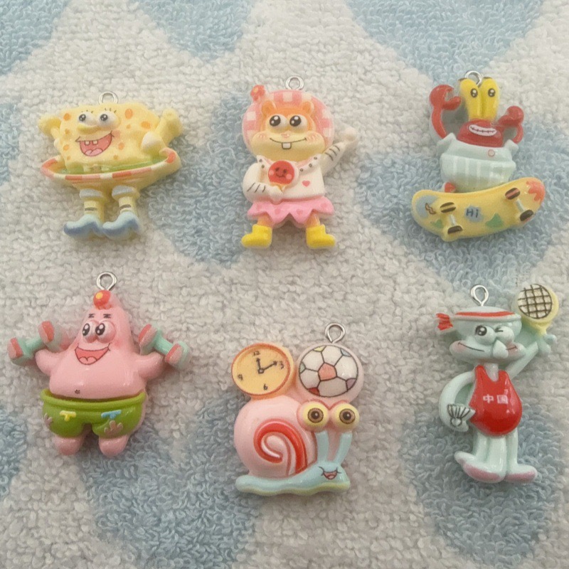 10pcs cartoon resin pendant, D - Party Games Questions 评论和价格