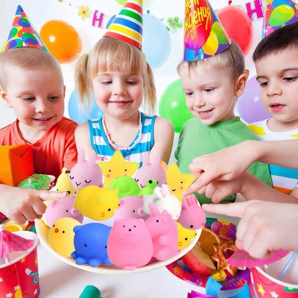 100Pcs Mochi Squishy Toy Kawai - Party Games Kids Birthday 评论和价格