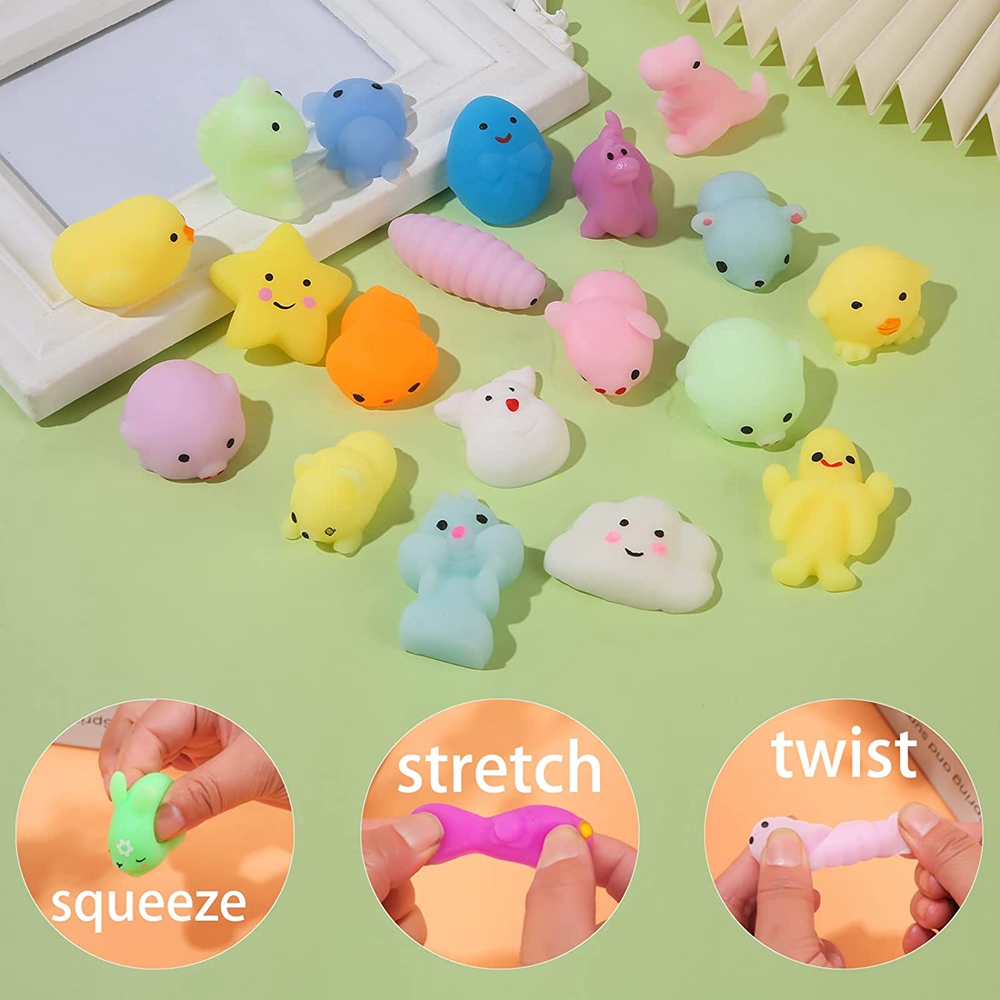 100Pcs Mochi Squishy Toy Kawai - Party Games Kids Birthday 评论和价格