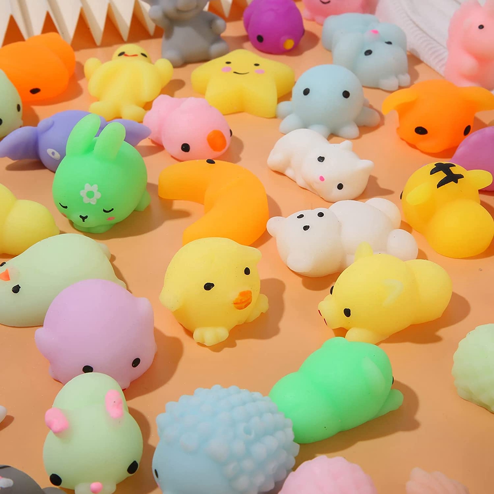 100Pcs Mochi Squishy Toy Kawai - Party Games Kids Birthday 评论和价格